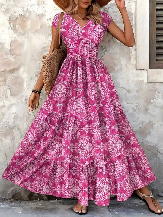 women floral maxi dress in multicolor for summer parties 6