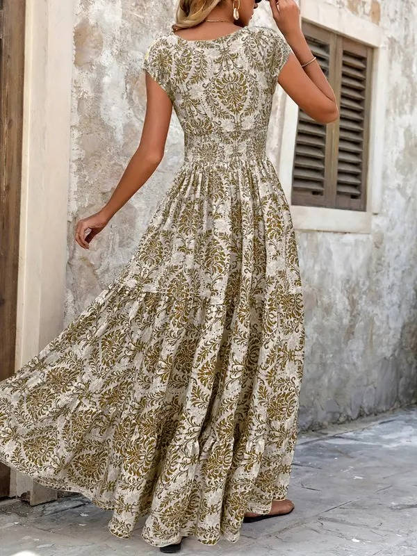 women floral maxi dress in multicolor for summer parties 7