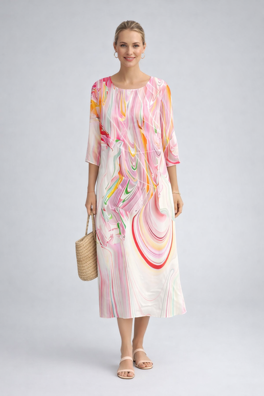 Shelia  - Floral Print Midi Dress