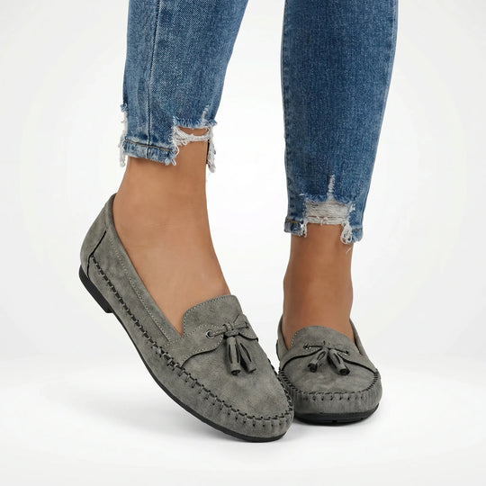 Shirley  - Flat Bow-Accent Slip-On Loafer