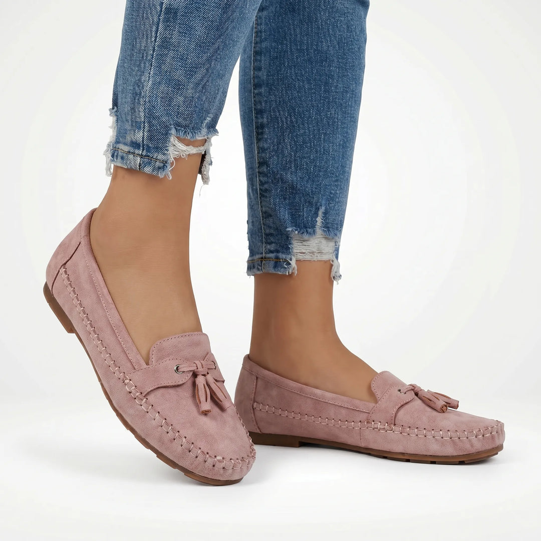 Shirley  - Flat Bow-Accent Slip-On Loafer