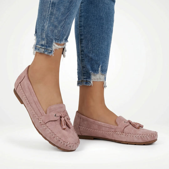 Shirley  - Flat Bow-Accent Slip-On Loafer