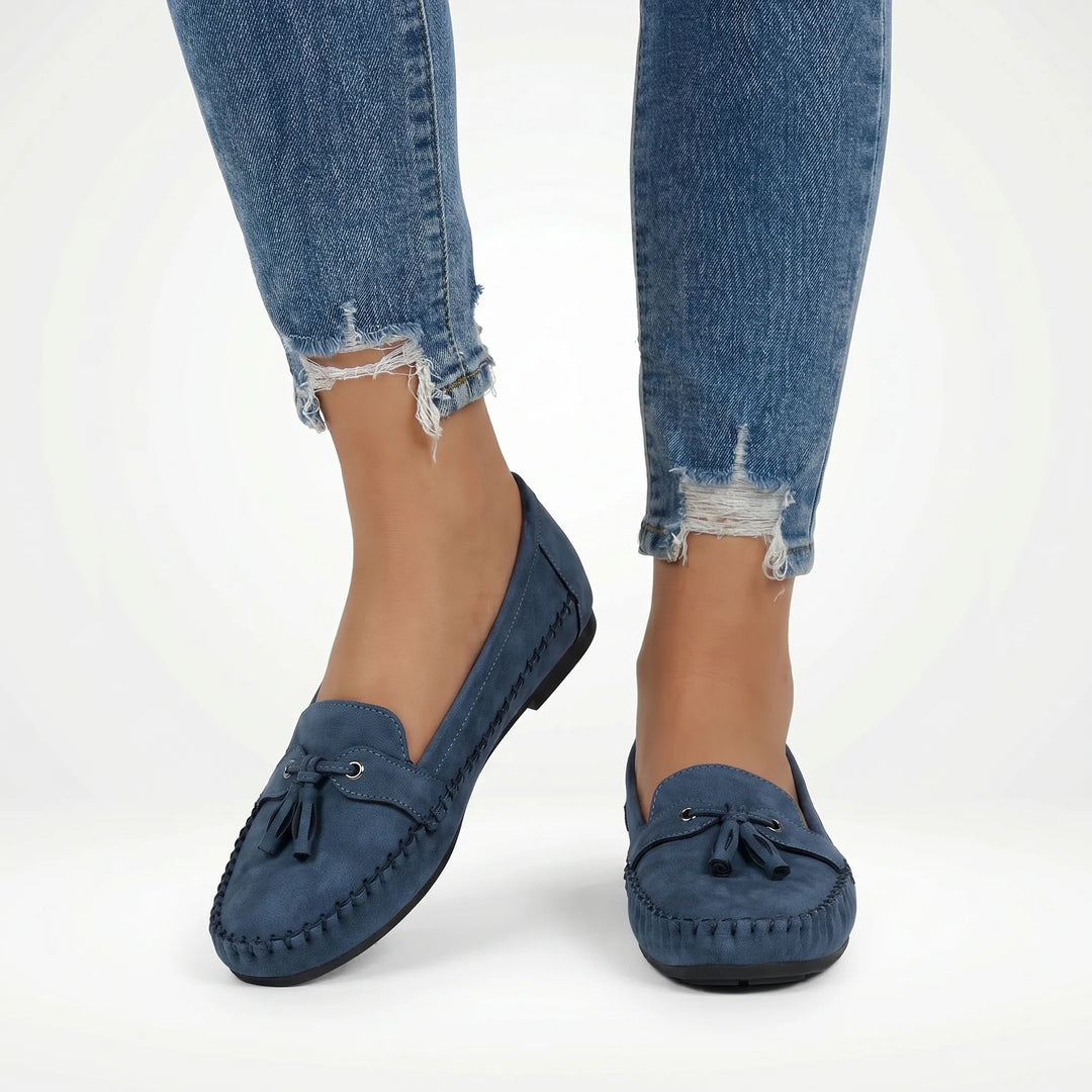 Shirley  - Flat Bow-Accent Slip-On Loafer