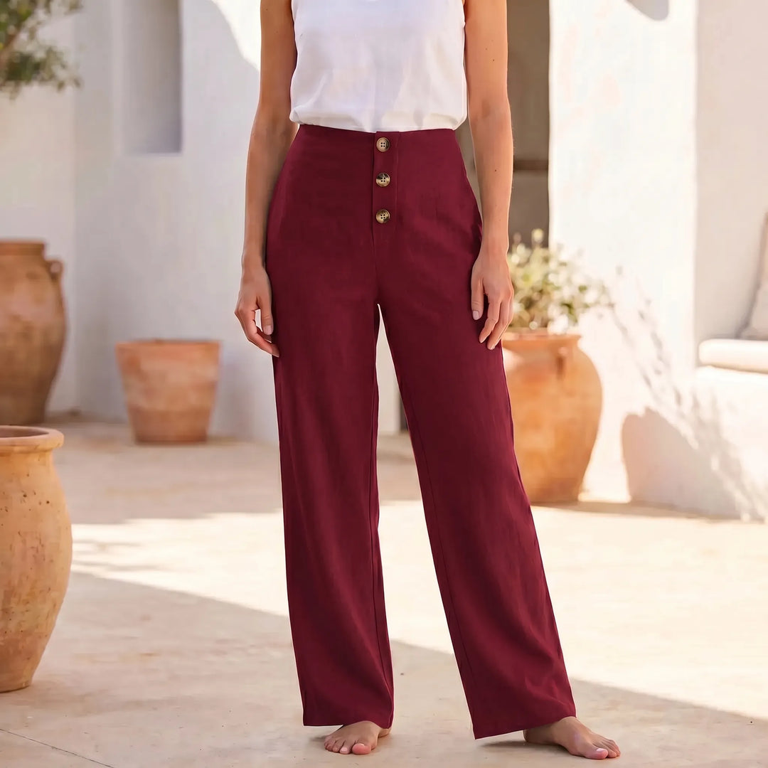 Tanya  - High-Waisted Wide-Leg Trousers Women