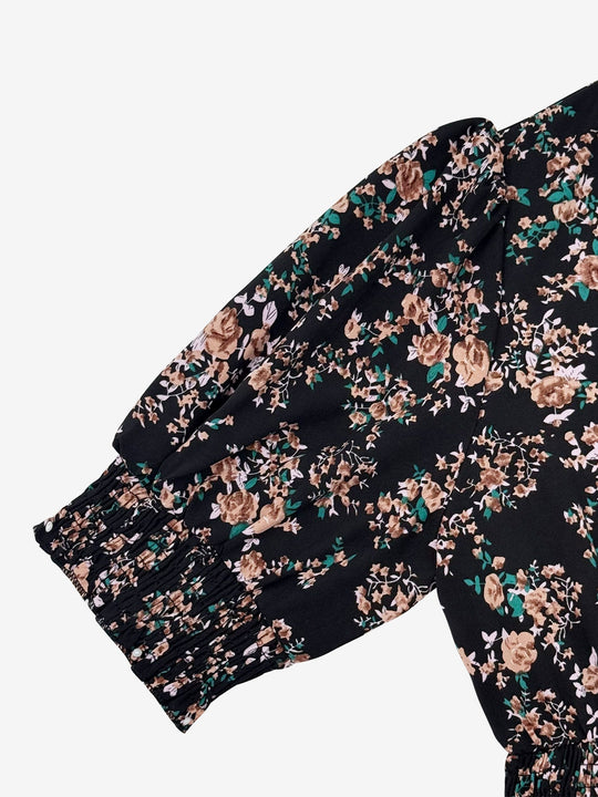 Terri  - Floral Midi Summer Dress Vacation Wear