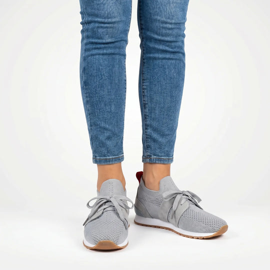 Tiffany  - Slip-On Knit Sneaker With Lace Detail