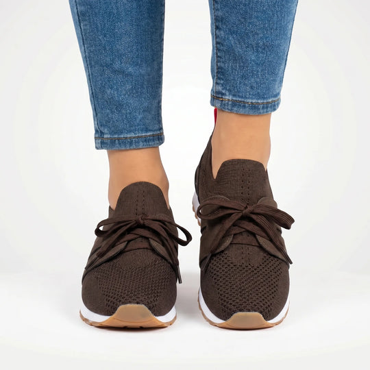 Tiffany  - Slip-On Knit Sneaker With Lace Detail