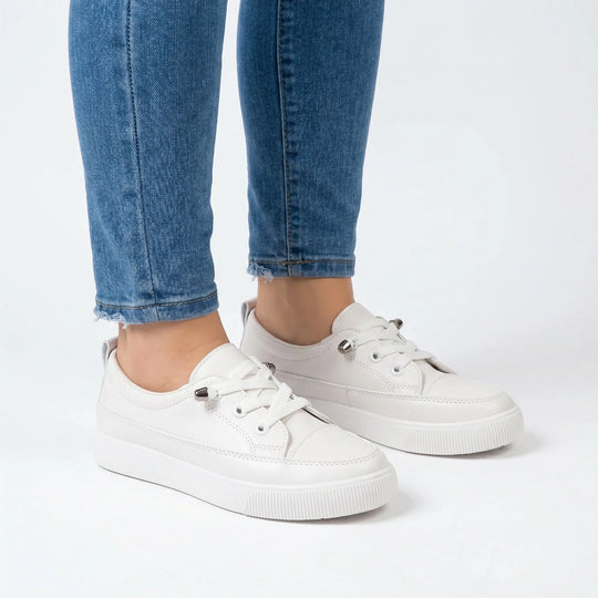 Tracey  - Lace-Up Flat Casual Sneaker For Women