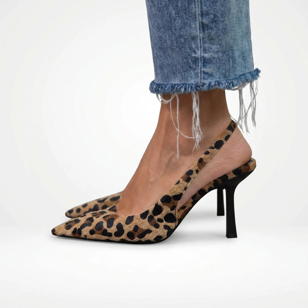 Traci  - Pointed-Toe Slingback Stiletto Heel