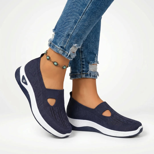 Traci  - Slip-On Knit Sneaker With Cutout Detail
