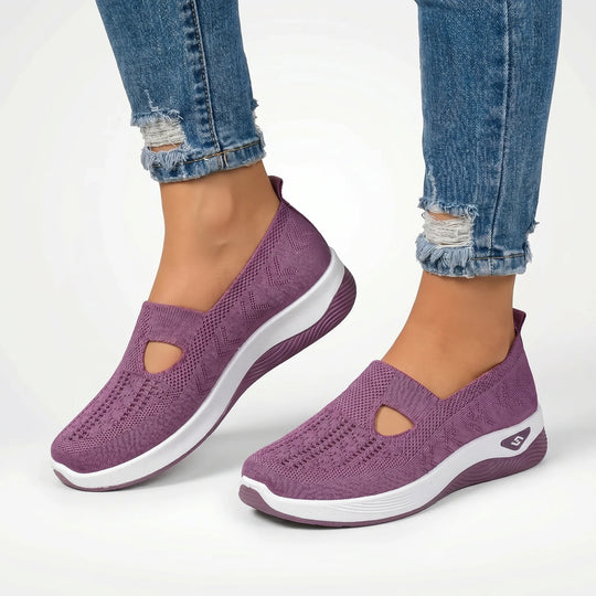 Traci  - Slip-On Knit Sneaker With Cutout Detail