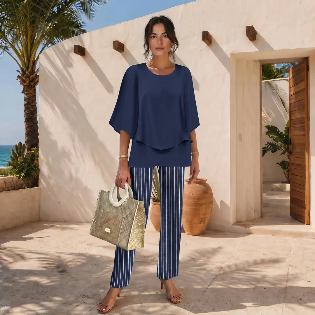 Velma  - Printed Pants And Top Matching Set