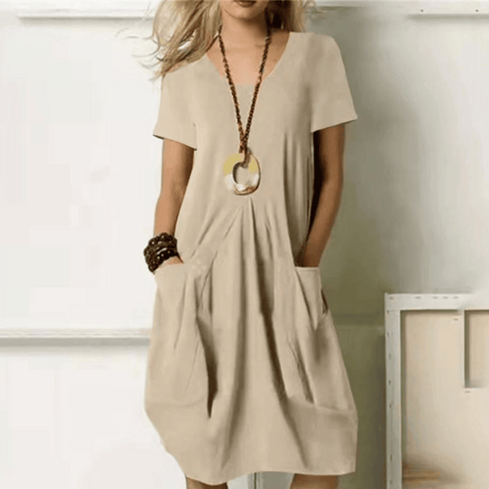 women lightweight dress in blue for summer 3