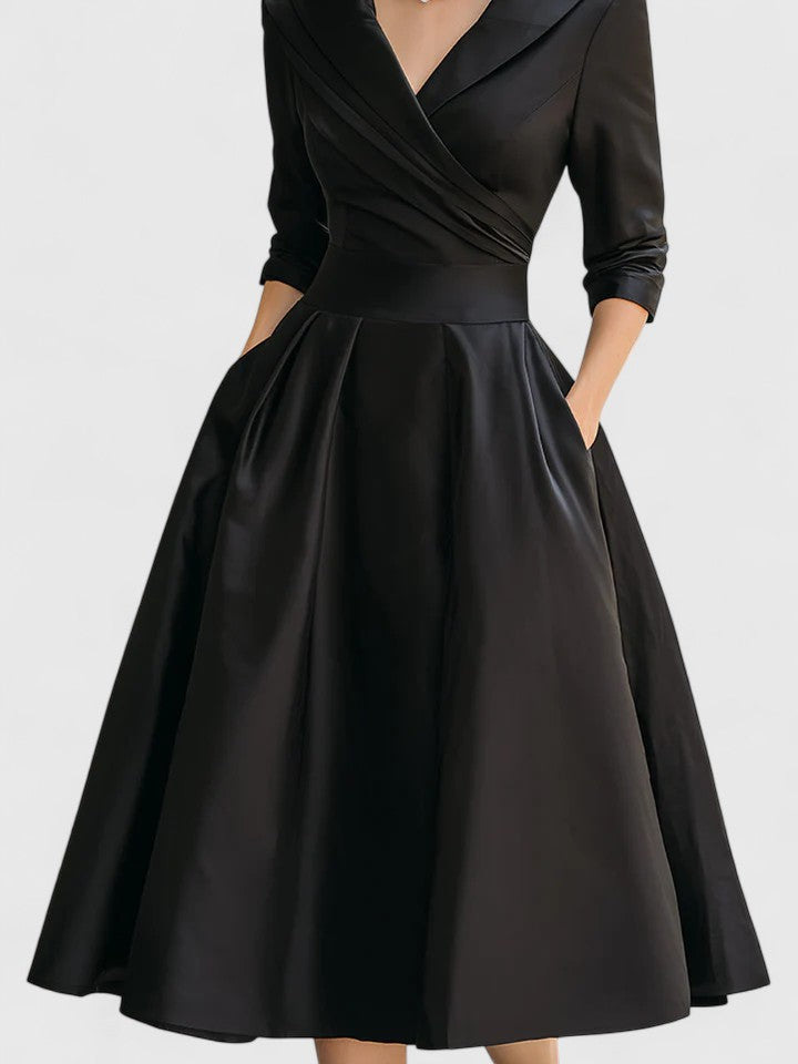 women midi dress in blue for casual outings 2
